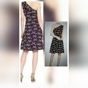 BANANA REPUBLIC FACTORY SZ 10P NWT Wine 1 Shoulder Fit and Flare Cocktail Dress